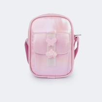 Bolsa Infantil Feminina com Pin Rosa Holográfico Pampili Bolsa Infantil Feminina com Pin Rosa Holográfico Pampili