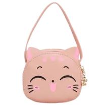 Bolsa infantil gatinho cor de rosa'