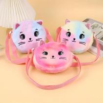 Bolsa Infantil Gatinho Fofo Pelúcia Com Alça Transversal BI-007