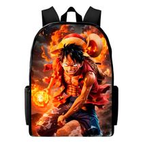 Bolsa Infantil Masculina Desenho Luffy one Piece Mochila Escolar lançamento Top