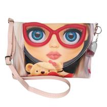 Bolsa Infantil Menina Com Óculos 3D Vermelho Magicc Bolsas MI-218