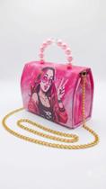 Bolsa Infantil Menina Emilly Vick Alça Pérolas Corrente Rosa Bolsa Infantil Menina Emilly Vick Alça Pérolas Corrente Rosa