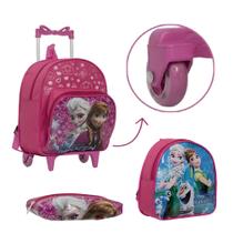 Bolsa Infantil Menina Frozen de Rodinhas + Estojo Aulas Bolsa Infantil Menina Frozen de Rodinhas + Estojo Aulas