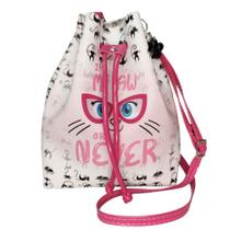 Bolsa Infantil Menina Gatinha Rosa Com Óculos Magicc Bolsas MI-221
