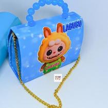 Bolsa Infantil Menina Mini Bag Cute alça Corrente Aço Mão Pérola Bolsinha Desenho Labubu para criança Meninas Lançamento Bolsa Infantil Menina Mini Bag Cute alça Corrente Aço Mão Pérola Bolsinha Desenho Labubu para criança Meninas Lançamento