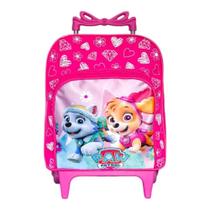 Bolsa infantil menina Mochila Escolar Patrulha Canina Skye Com Rodinhas Bolsa infantil menina Mochila Escolar Patrulha Canina Skye Com Rodinhas