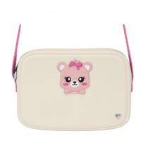 Bolsa Infantil Menina Molekinha Pvc- Branco OFF/Rosa