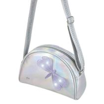 Bolsa Infantil Menina Pampili Tiracolo Libelula com Led na cor Prata Bolsa Infantil Menina Pampili Tiracolo Libelula com Led na cor Prata