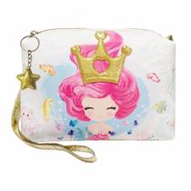 Bolsa Infantil Menina Sereia Com Coroa Dourada Magicc Bolsas MI-063