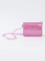 Bolsa Infantil Menina Transversal Brilhante Com Glitter Rosa