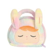 Bolsa Infantil Metoo Coelha Rosa Com Laço e Alça De Mão