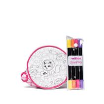 Bolsa Infantil Molekinha Color Play Branco/pink