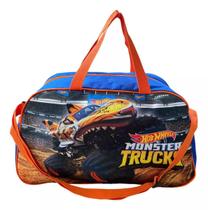 Bolsa Infantil Ou Sacola Viagem Criança Hot Wheels Grande