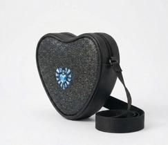 Bolsa Infantil Pampili Coração Preta Bolsa Infantil Pampili Coração Preta
