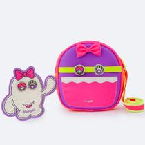 Bolsa Infantil Pampili Customizável Pink e Colorida 600.1087