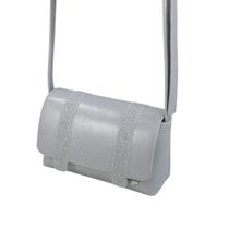 Bolsa Infantil Pampili Faixas com Strass Cinza