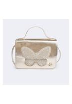 Bolsa Infantil Pampili Metalizada Borboleta Dourada