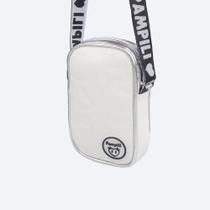 Bolsa Infantil Pampili Retangular Branca e Prata 600.1266