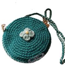 Bolsa Infantil Redonda Artesanal Fio de Malha para Crianças Bolsa Infantil Redonda Artesanal Fio de Malha para Crianças