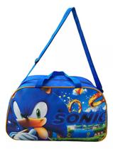 Bolsa Infantil Sacola Viagem Meninos Criança Sonic Grande F5 Bolsa Infantil Sacola Viagem Meninos Criança Sonic Grande F5