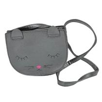 Bolsa Infantil Transversal Gatinho Prata Pagani PG12056 Bolsa Infantil Transversal Gatinho Prata Pagani PG12056