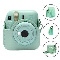 Bolsa Instax Mini 11 E 12 Groovy Verde Claro Com Alça - Tudoprafoto