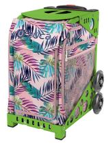 Bolsa Interna Esportiva ZUCA Rosa Oasis com Estrutura Verde e Rodas