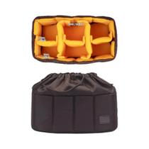 Bolsa Interna Para Câmera Selens À Prova De Umidade E Choque Com Compartimento Reforçado Para Lentes