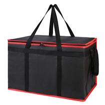 Bolsa isolada para entrega de alimentos Bodaon XXX-Large, pacote com 2 unidades, preta