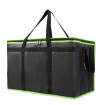 Bolsa isolada para entrega de alimentos Bodaon XXX-Large, pacote com 2 unidades, preta