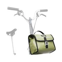 Bolsa Isolada Para Guidão De Bicicleta Dobrável, Cesta Frontal Multifuncional Com Capa De Chuva,