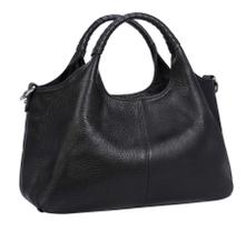Bolsa Iswee Black Leather Crossbody para mulheres