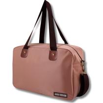 Bolsa Jack Microfibra Transversal Grande Viagem Academia Trabalho Espaçosa Com Zíper Alça Prática Essencial
