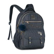 Bolsa Jeans Rebecca Bonbon Mochila Feminina Casual Escolar