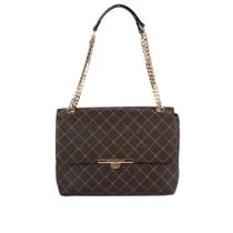 Bolsa Jorge Bischoff Feminina De Ombro Marrom Monograma JB - Grande