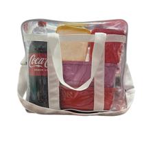 Bolsa JUMBO Transparente e BRANCA 39x34 praia piscina viagem toda reforçada Bolsa JUMBO Transparente e BRANCA 39x34 praia piscina viagem toda reforçada