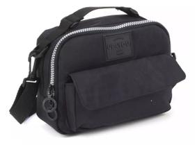 Bolsa Juvenil Feminina Transversal Tiracolo Nylon Crinkle - luxcel