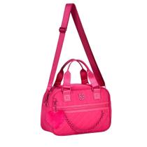 Bolsa Juvenil REBECCA BONBON Transversal Feminina Baú- Rosa