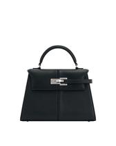 Bolsa JW PEI Elise Top Handle feminina de material vegano preta