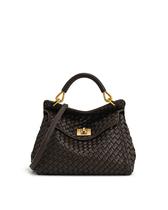 Bolsa JW PEI Lucia Clássica em material vegano Marrom Escuro Bolsa JW PEI Lucia Clássica em material vegano Marrom Escuro