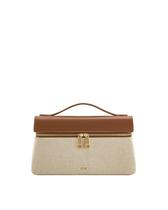 Bolsa JW PEI Thea Marrom em Lona 25x14x7cm Bolsa JW PEI Thea Marrom em Lona 25x14x7cm