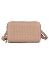 Bolsa Karla Hanson Ellen Woven Crossbody Phone Wallet Taupe Bolsa Karla Hanson Ellen Woven Crossbody Phone Wallet Taupe