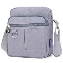 Bolsa Karresly Casual de nylon impermeável para mulheres cinza