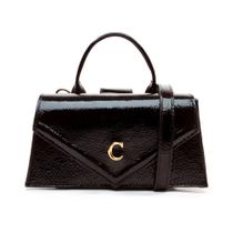 Bolsa Kim Couro Preto Cecconello C2932-8 Bolsa Kim Couro Preto Cecconello C2932-8