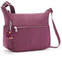 Bolsa Kipling Alenya Transversal Media Cor Dark Plum -Uva