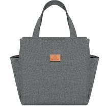 Bolsa Lancheira Estilo Térmica em Material Resistente Forte Semi Impermeável De Mão Basica Moderna Casual Dia a Dia Bolsa Lancheira Estilo Térmica em Material Resistente Forte Semi Impermeável De Mão Basica Moderna Casual Dia a Dia