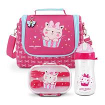 Bolsa Lancheira Necessaire Térmica Infantil Criança Kit Pote Marmita Lanche Garrafa Squeeze Bico Canudo Silicione Trava Bolsa Lancheira Necessaire Térmica Infantil Criança Kit Pote Marmita Lanche Garrafa Squeeze Bico Canudo Silicione Trava