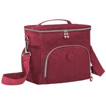 Bolsa Lancheira Porta Marmita Térmica Congelada Quente Lanches Moda Bolsos com Zíperes Compacta Rosa Resistente Durável - Meimi Amores