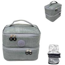 Bolsa Lancheira Térmica 2 Compartimentos Quente E Frio Y3455