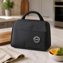 Bolsa Lancheira Térmica Alça Marmita PRETO FITNESS ESCOLA Bolsa Lancheira Térmica Alça Marmita PRETO FITNESS ESCOLA